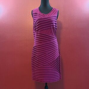 Calvin Klein Fuchsia Textured Mini Dress